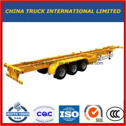 Cimc 3 Axle 70tons Low Bed Semi Trailer for Indonisia