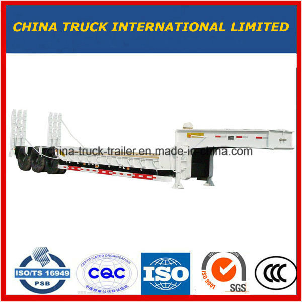 3 Axle 60 Ton 13m Low Bed Semitrailer or Lowboy Truck Semi Trailer 