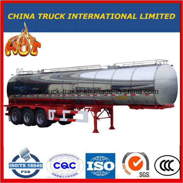 Tri-Axle 42000L Tank Semi Trailer with Insulation Layer 