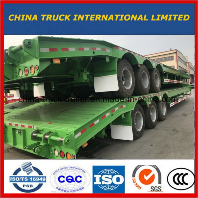 3 Axles Goose-Neck Lowbed Semi Trailer 