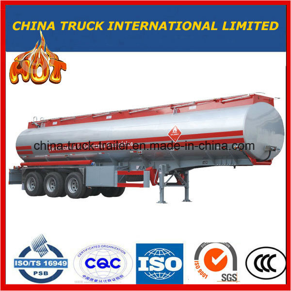 Tri-Axle 45000 Liters Aluminium Alloy Fuel Tank Semi Trailer 