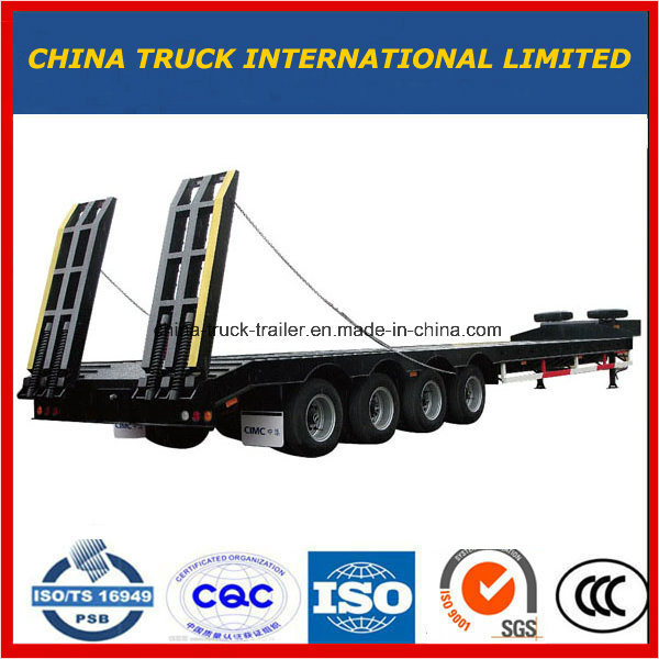 3 Axle Low Bed Trailer or Lowboy Truck Semi Trailer 