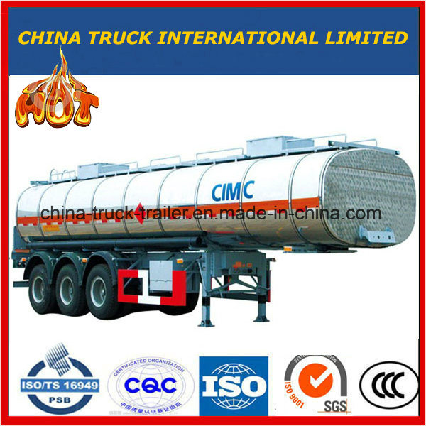 3 Axles 42000L Special Vehicle Fuel Tank Oil Tanker Trailer for Sale 