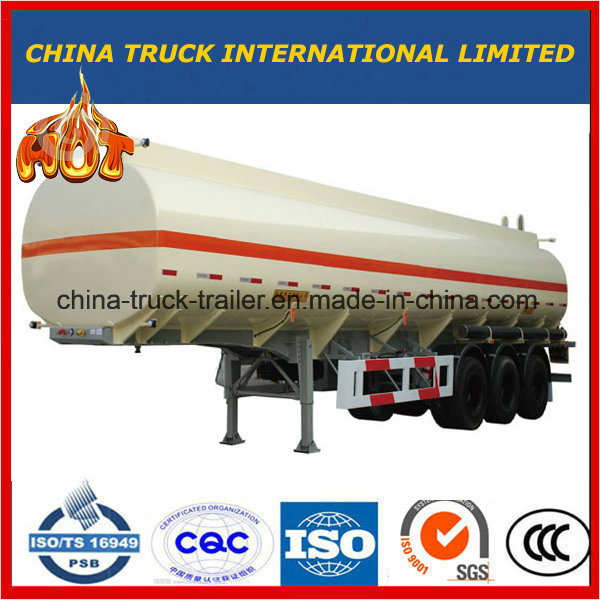 3-Axle Single Tire 42cbm Light Fuel Tank Semi Trailer 