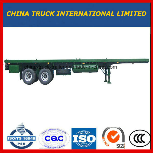 3 BPW Axles 40FT Container Flat Bed Semi Trailer 