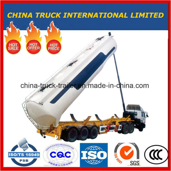 Cimc 55ton 3 Axles Front-Lifting Cement Tank/ Bulk Cement Semi Trailer 