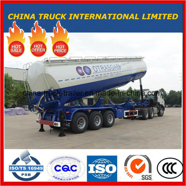 55 Tons Cement Tank Semi Trailer with Front Lifting System 