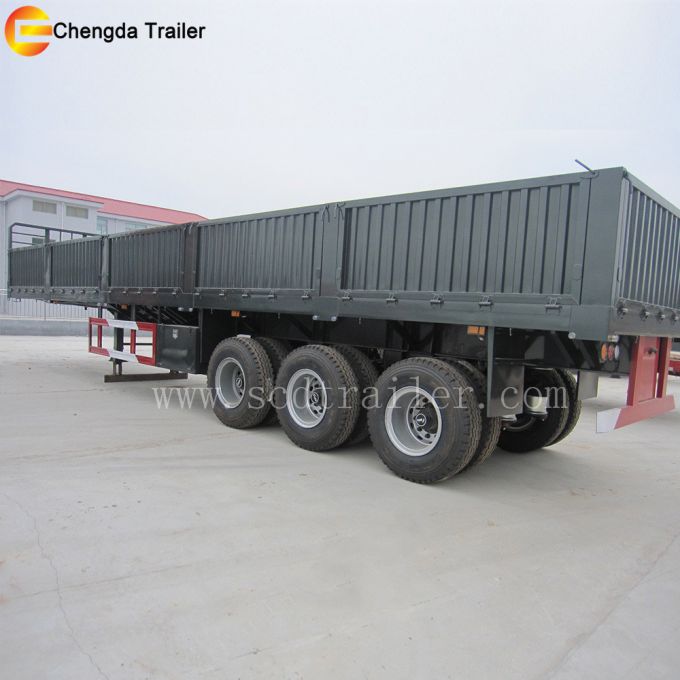 Chengda Trailer Manufacturing 3 Axles 40t 40ft Flatbed Semi Trailer 