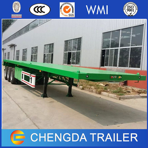 3 Axles 40FT and 20feet Container Flatbed Semi Trailer with Container Lock 