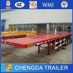 Transport 20ft & 40ft Container Flat Bed Semi Trailer Price