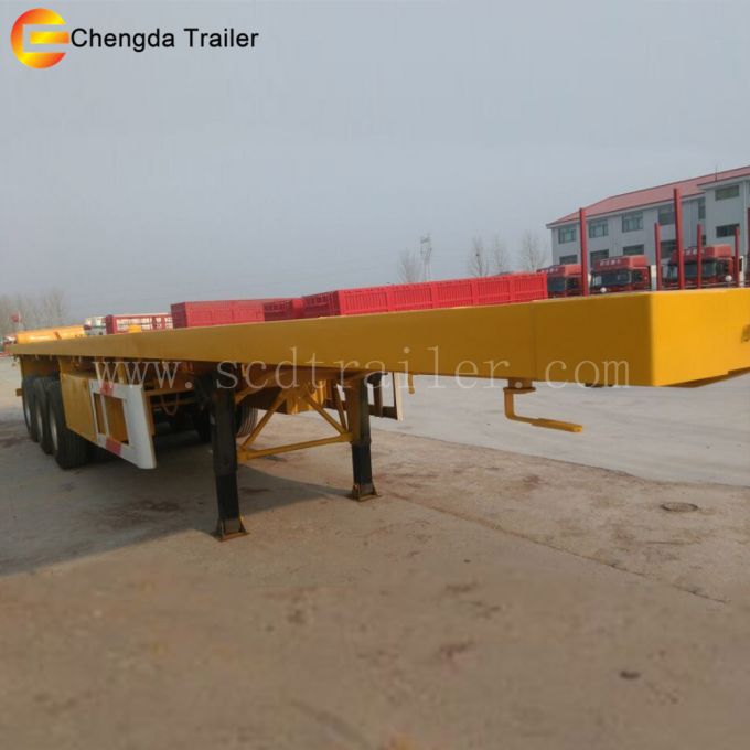 3 Axles 40ft Container Transport Semi Trailer 