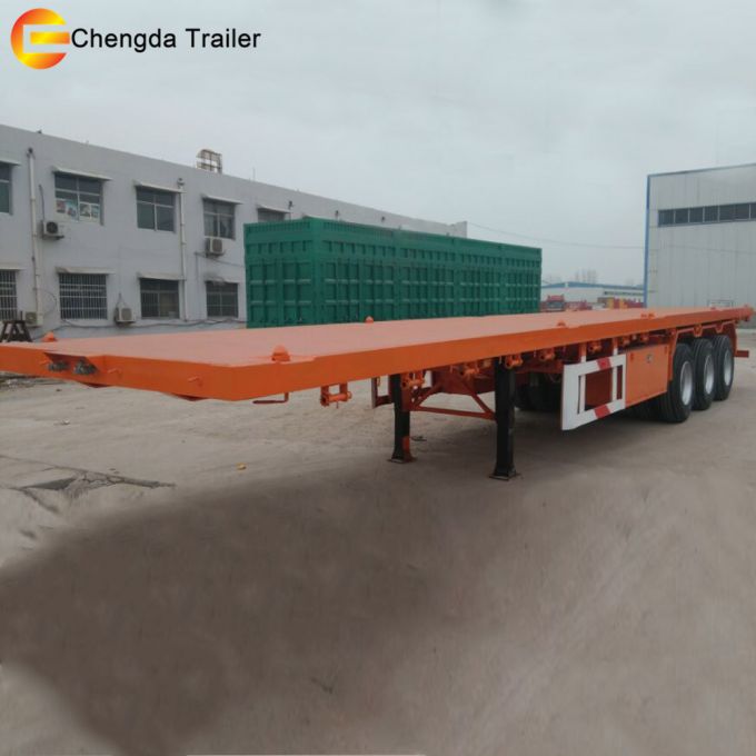 Top Quality Flatbed Container Semi Trailer for Sale 