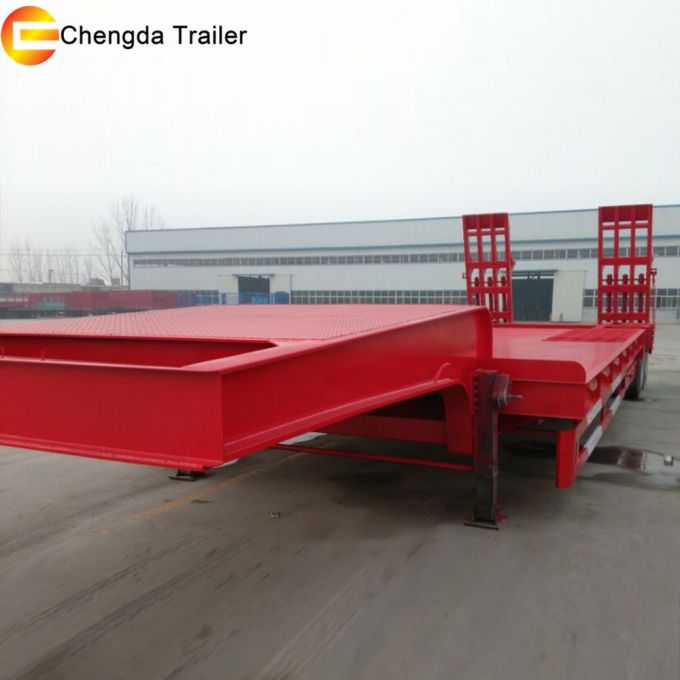 2 Line 4 Axle Gooseneck Low Bed Trailer for Sale 