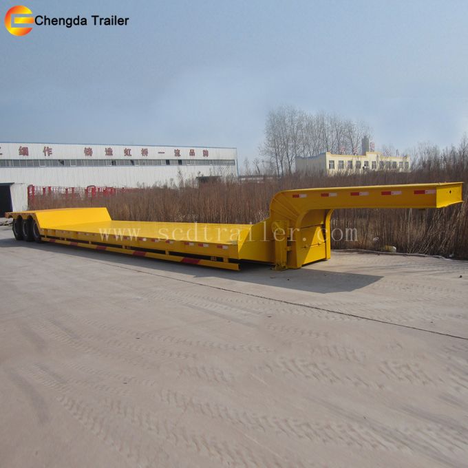 60 Ton 40 Ton Low Loading Semi Trailer Hot Sale 