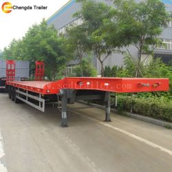 Sale 3 Axles 60t Low Bed Semi Trailer