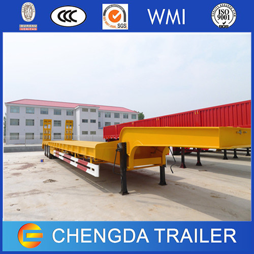 China Made Low Bed Semi-Trailer Used for Machinery Transportation 