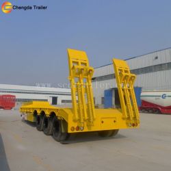 Excavator Trailer Low Loader Semi Trailer 12 Wheels Lowboy