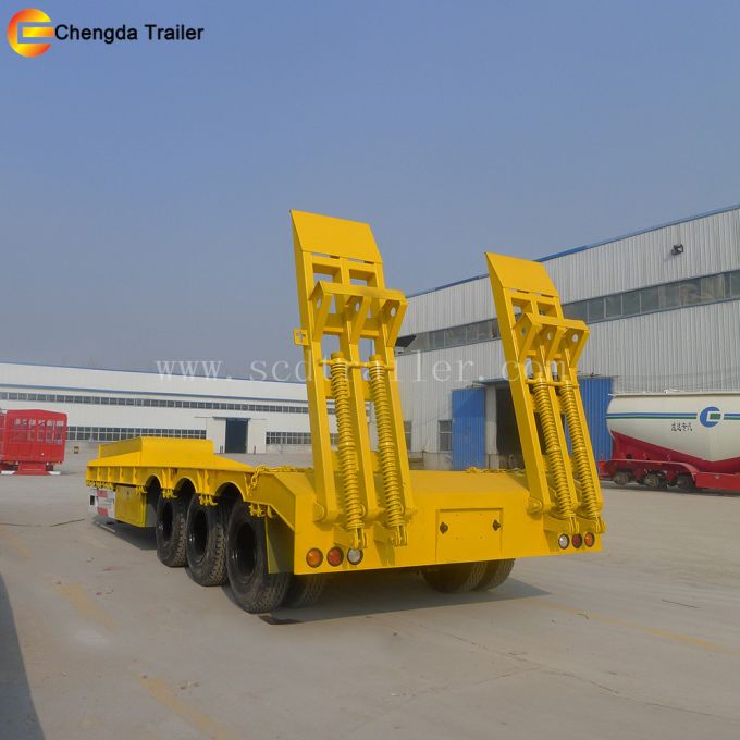 3 Axles 60ton Excavator Trailer 