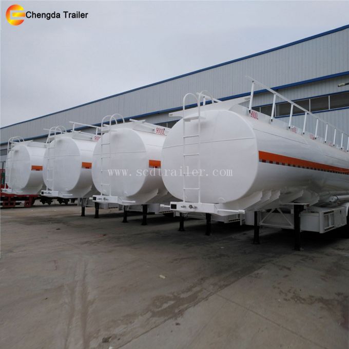 42000L 50000L 3 Axles Oil Tanker Semi Trailer 