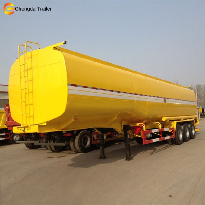 China 3 Axle 42m3 Fuel Oil Tank Tanker Semi Trailer 