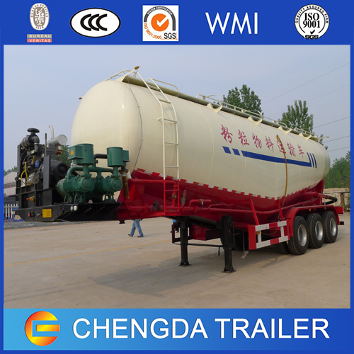 3 Axles 40cbm 50cbm Cement Bulker Bulk Cement Semi-Trailer 