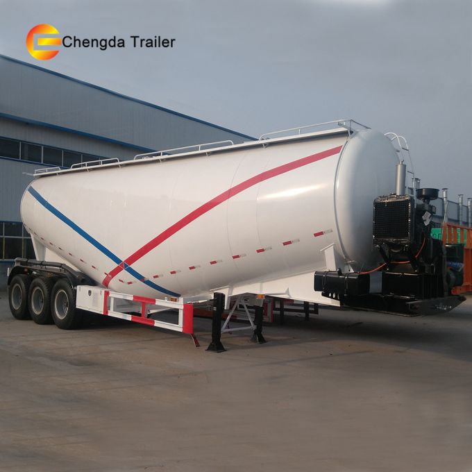 3 Axle 50m3 Bulker Cement Tank Tanker Semi Truck Trailer for Sale 