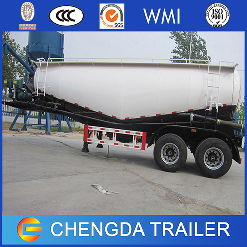 2 Axle Air Compressor Bulker Cement Tank Semi Trailer 