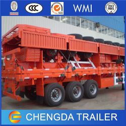 35-80tons 3 Axles Flatbed Cargo Trailer for Sale