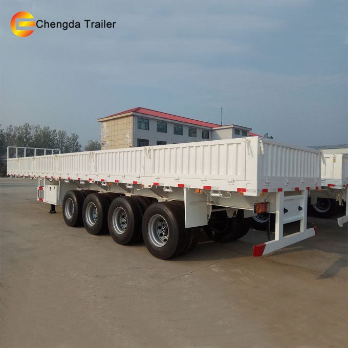 Promotional 3 Axles Cargo Flatbed Trailer 