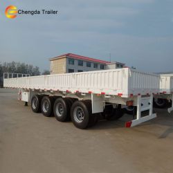 Promotional 3 Axles Cargo Flatbed Trailer