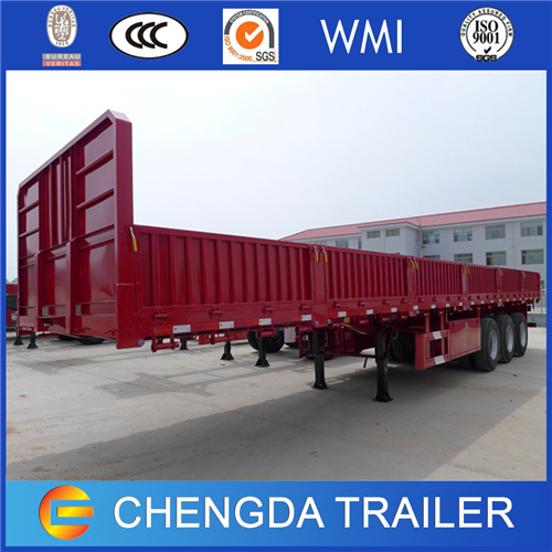 3 Axles 40ton Side Wall Semi Trailer with Fuwa Axles 