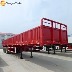 3 Axle 50ton China Side Wall Cargo Trailer for Africa