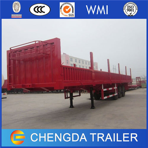 Cimc Triple Axles 50tons High Bed Cargo Trailers for Sale 