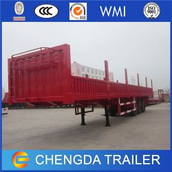 Cimc Triple Axles 50tons High Bed Cargo Trailers for Sale