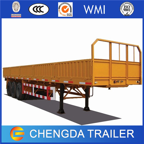 40FT 40tons Cargo Trailer Sidewall Semi-Trailer Flatbed Semi Trailer 