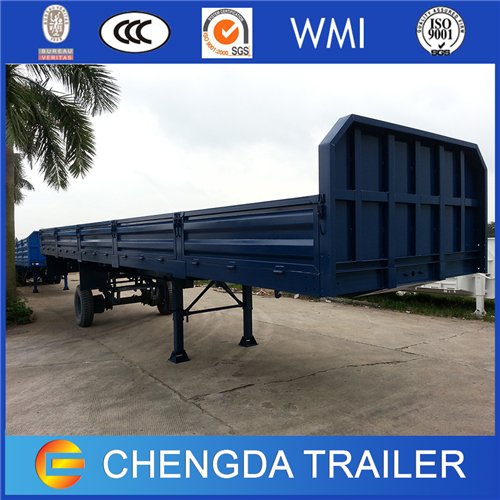 3axle Flatbed Container Trailer Cargo Semi Trailer 