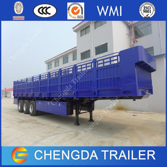 Cheap 3 Axles 40ton Fence Cargo Semi Trailer for Sale 