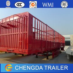 China Truck Trailer Tri-Axle Fence Semi Trailer for Sale