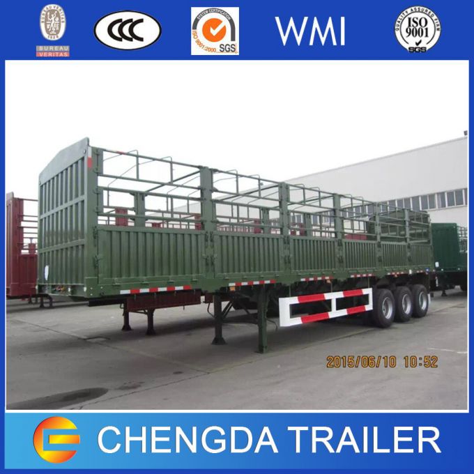 40ton Heavy Duty Fence Cargo Truck Trailer for Sale 