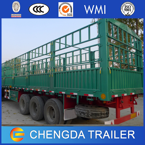 3 Axles 40tons Cargo Fence Semi Trailer Export to Philippines 