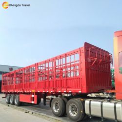 Tri-Axle 40ton 60ton Loading Fence Cargo Trailer