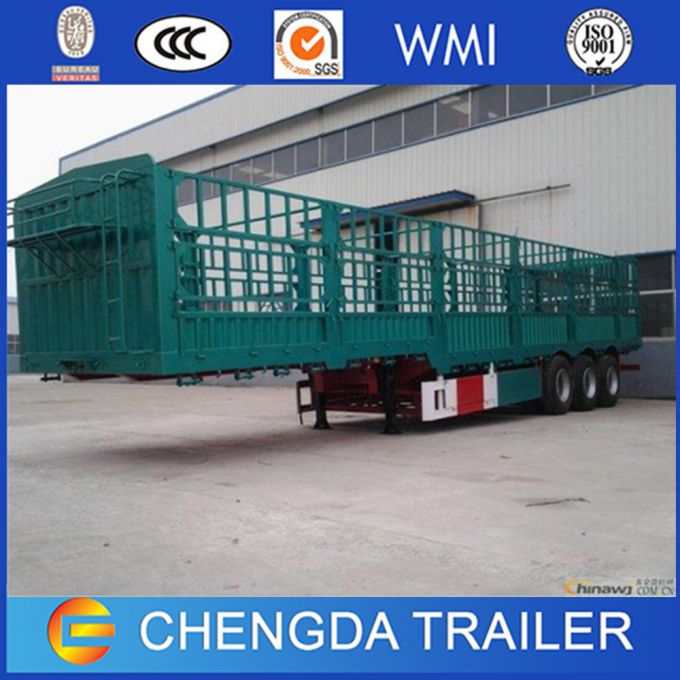 Bulk Goods Transport Truck Cargo Fence Semi Trailer for Sale 