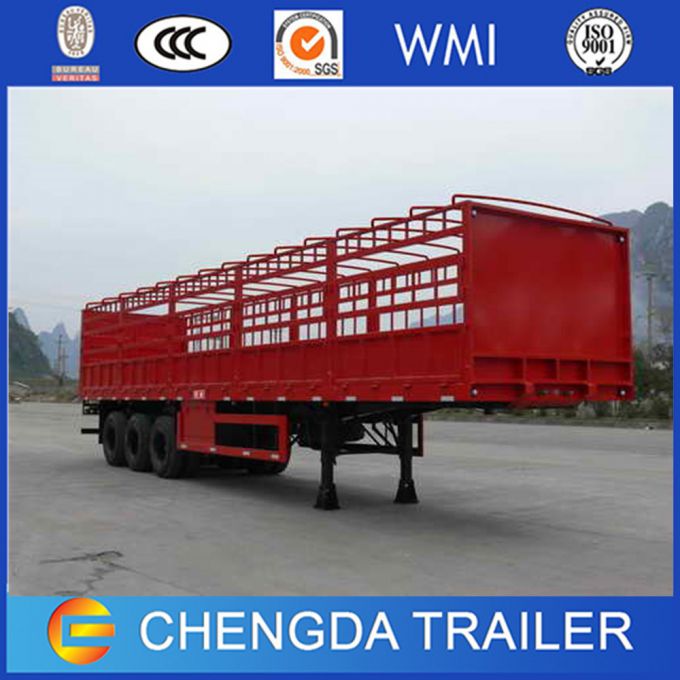 China Supplier 3 Axle Size Optational Box Cargo Semi Trailer 