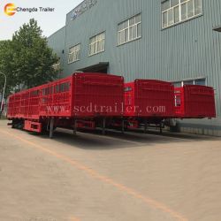 3 Axles Cargo Semi Trailer/60t Sidewall Cargo Trailer