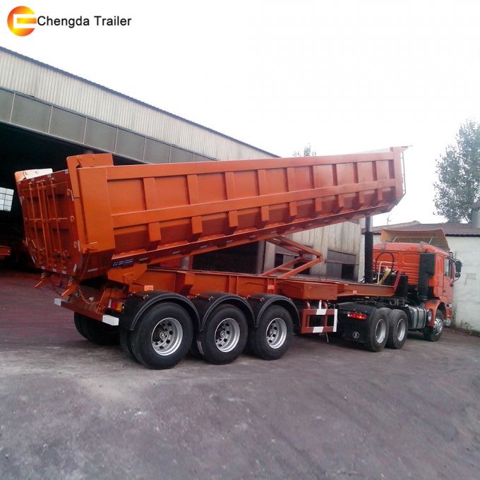 V Shape U Shape Tipper Dump Truck Semi Trailer 