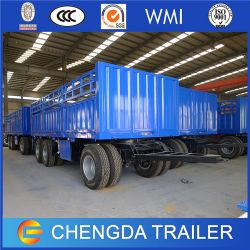 3 Axles Turntable Full Trailer with High Fence for Ethiopia