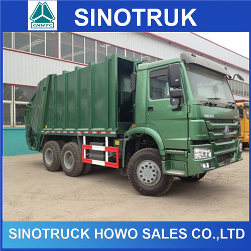 HOWO 6X4 Garbage Compactor Truck 266HP Compressed Garbage Truck 