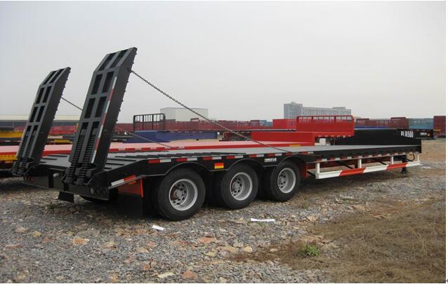 Cimc Three Axle Low Bed Semi-Trailer 