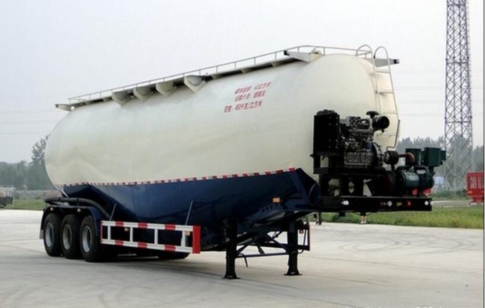 Bulk Cement Powder Material Tanker Semi Trailer 