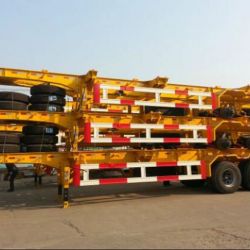 2 Axle/3 Axle 40′ Skeleton Container Semi Trailer China Made